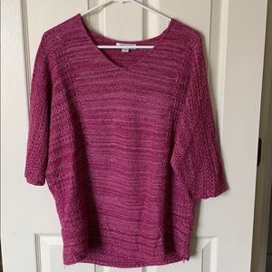 3/4 length sleeve, v neck sweater